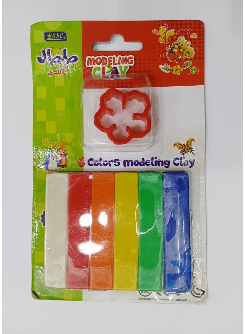 SBC 6 COLOURS MODELING CLAY
