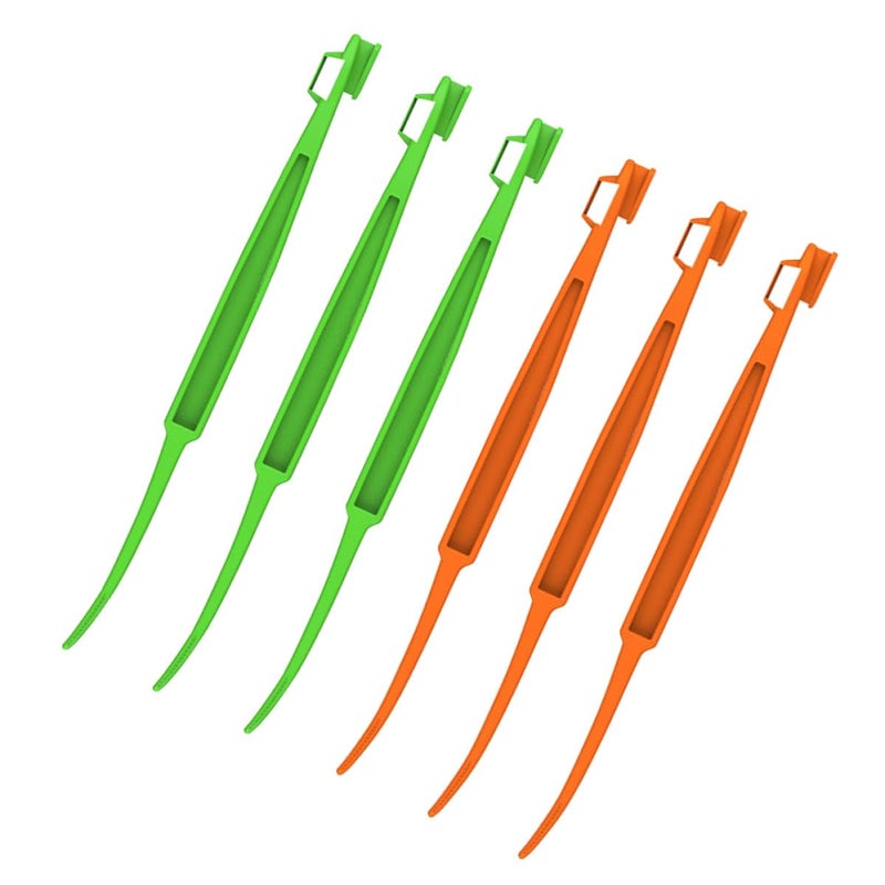 6pcs Orange Green Kitchen Citrus Peelers Set Multi Function Fruit Vegetable Tools - Image 2