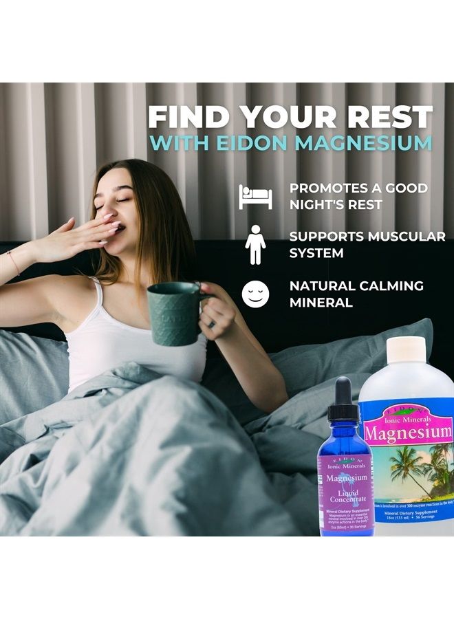 Eidon Ionic Minerals Eidon Liquid Magnesium Concentrate - Natural Calming Mineral, Promotes a Good Night's Rest, Ionic, Bioavailable, All-Natural, No Additives or Preservatives - 2 Ounce Bottle - Image 4