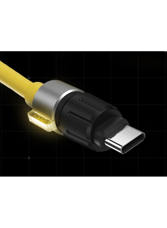 SHARGE SHARGE SL106 Phantom Data Cable Silicone Material Type C to C  240W PD Fast iPhone Charging Cyberpunk Connector Design Built to Last Ultra-Low Loss Multiple Device Compatibility - Image 2