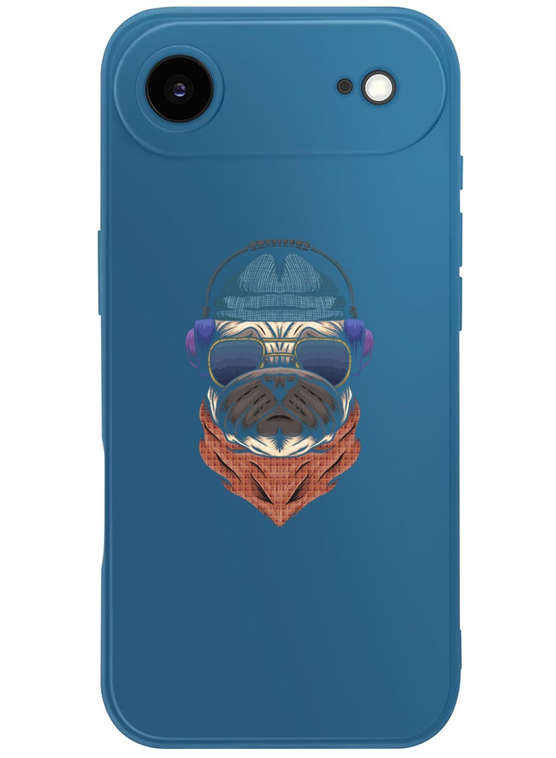 Theodor Protective Slim Fit Case Liquid Silicone Cover with Full Body Protection Anti-Scratch Shockproof Case For Apple iPhone 17 Air (Blue) swag bull dog - Image 1