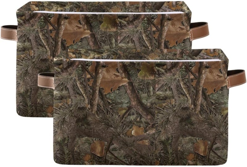 Bzocm Camouflage Rectangular Storage Basket Organizer Bin Shelf Baskets For Clothes Gifts For Home Office Dorm - Image 2