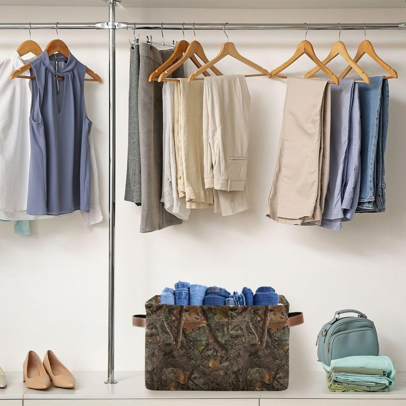 Bzocm Camouflage Rectangular Storage Basket Organizer Bin Shelf Baskets For Clothes Gifts For Home Office Dorm - Image 5