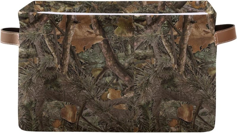Bzocm Camouflage Rectangular Storage Basket Organizer Bin Shelf Baskets For Clothes Gifts For Home Office Dorm - Image 1