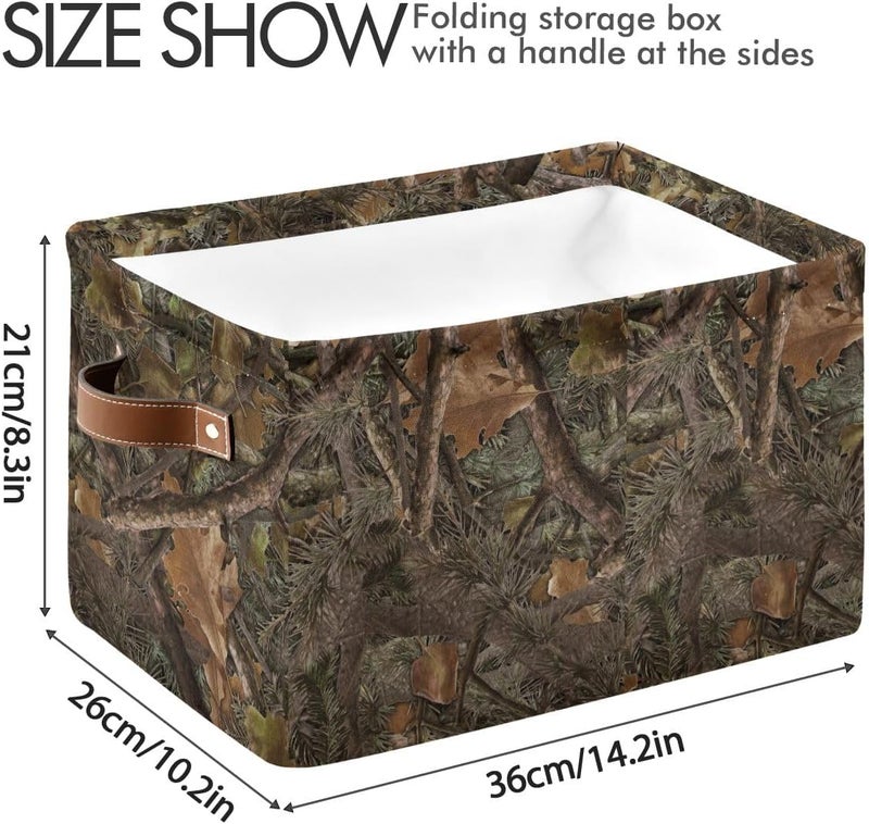 Bzocm Camouflage Rectangular Storage Basket Organizer Bin Shelf Baskets For Clothes Gifts For Home Office Dorm - Image 4