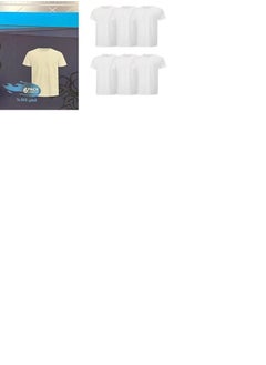 Generic Round half sleeve T-shirt, 100% cotton, Egyptian made (6 pieces). 