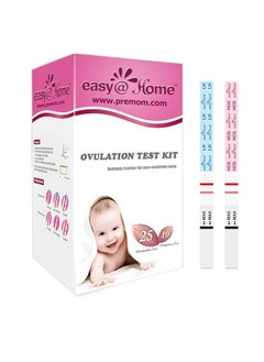 Easy@Home Ovulation And Pregnancy Test Strips Kit 25 Ovulation and 10 Pregnancy, Accurate Fertility Tracker OPK - 25LH + 10HCG  - Image 1