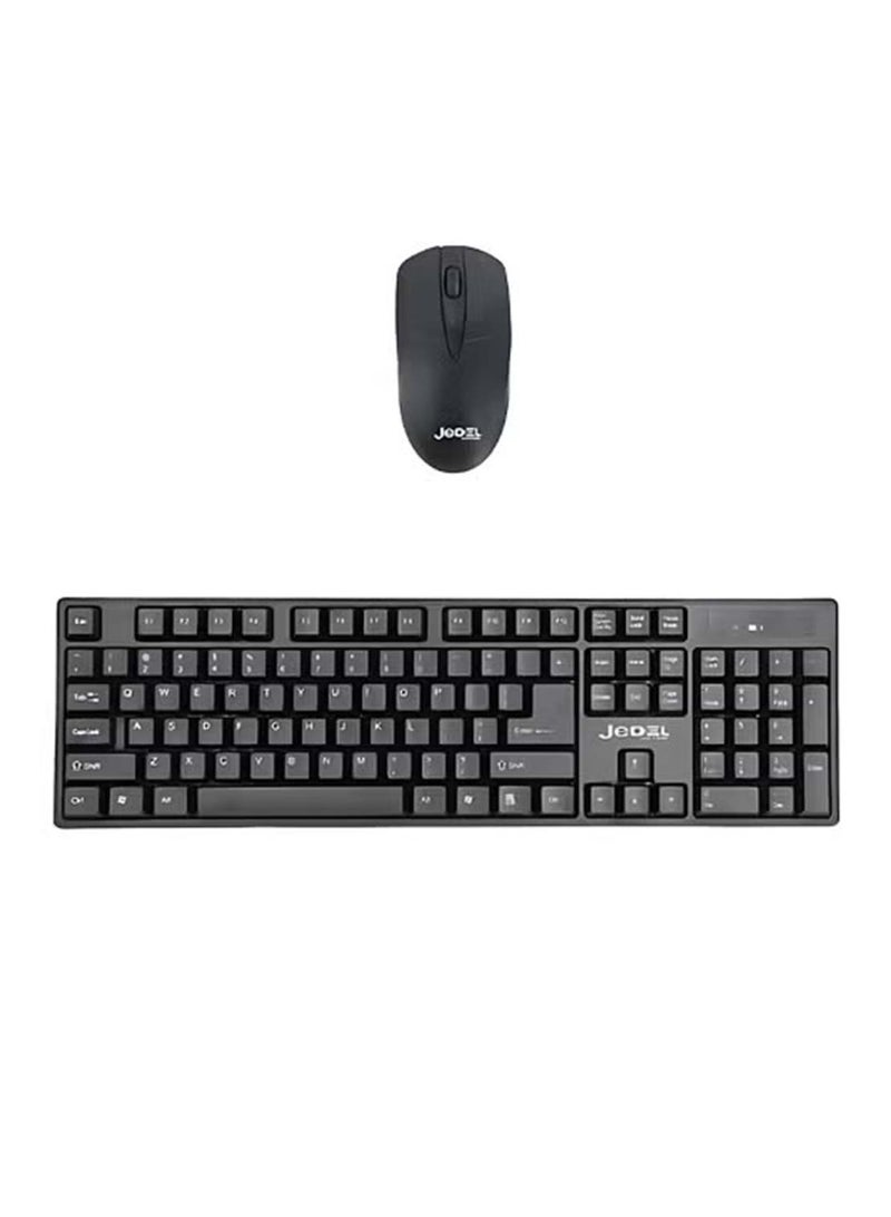 JeDEL WS732 Wireless Keyboard and Mouse English Slim Keyboard and Mouse For Laptop PC Smart TV Windows - Image 2