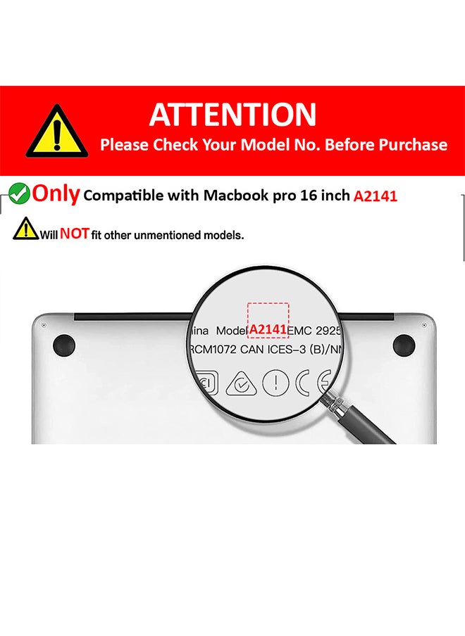 CATANES MacBook New Pro 16Inch Case (2019 Release) Models A2141 Plastic Hard Shell Case Black  - Image 2