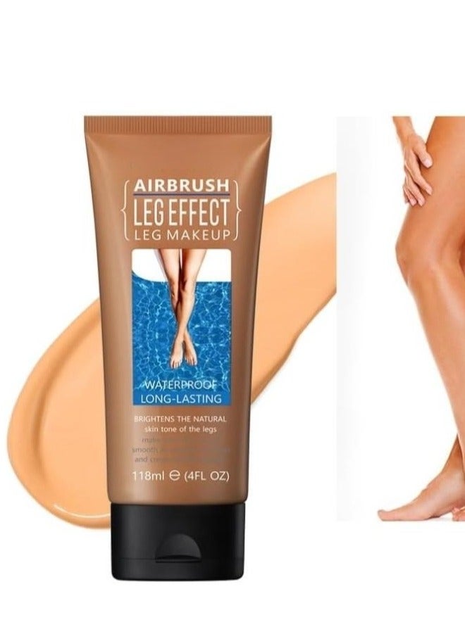 OceAura Leg Makeup Lotion, Airbrush Legs, Body Makeup Foundation, Waterproof, No Transfer, Leg and Body Scar Cover Makeup for Tattoo Cover Up, Long Last Body Foundation 30g Bronze - Image 1