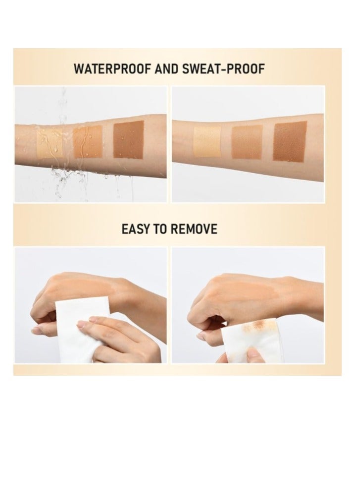 OceAura Leg Makeup Lotion, Airbrush Legs, Body Makeup Foundation, Waterproof, No Transfer, Leg and Body Scar Cover Makeup for Tattoo Cover Up, Long Last Body Foundation 30g Bronze - Image 3