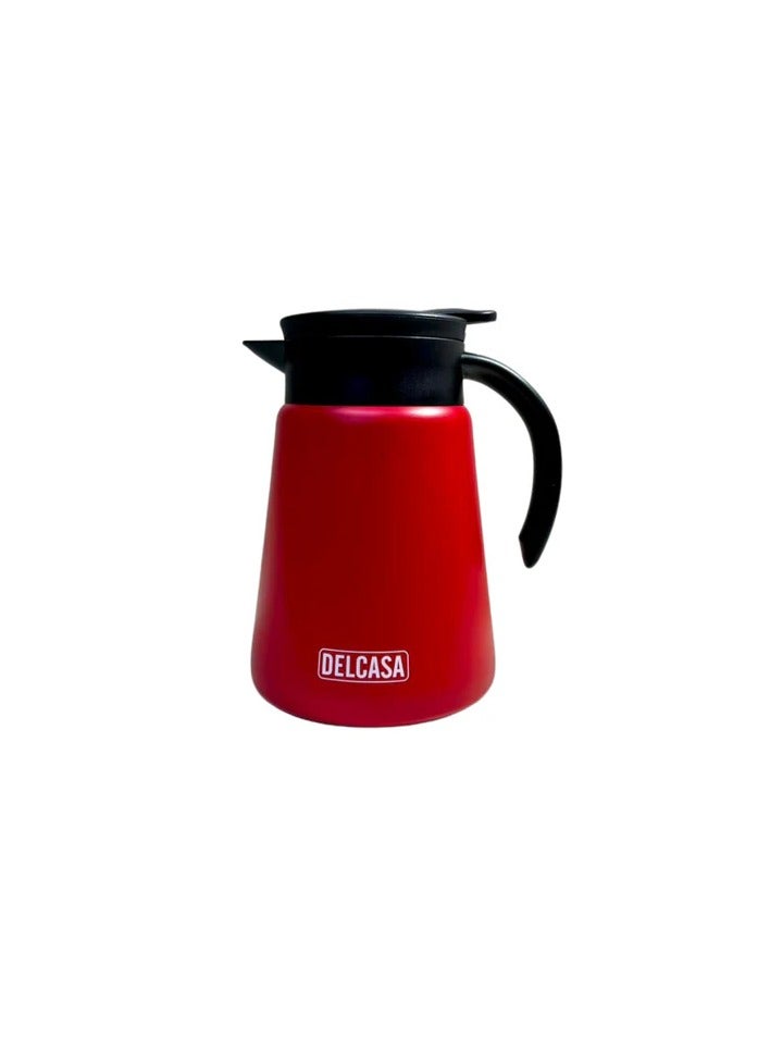 DELCASA Delcasa Stainless Steel Coffee Pot, DC3280, 800ml Capacity, Double Wall Construction, Stainless Steel Inner, BPA & Odour Free, Portable & Leak-Resistant, Keeps Drink Hot Or Cold For Hours  - Image 1