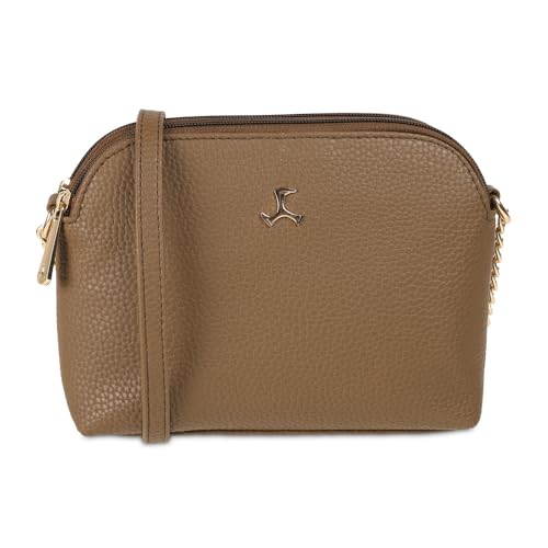 Mochi Women's Brown Stylish Faux Leather Sling Bag (66-537) - Image 1