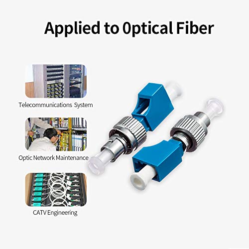 GESD Visual Fault Locaotr Adapter, FC Male to LC Female Connector, 2.5mm to 1.25mm Hybrid Fiber Optical Convertor Adapter for Optical Power Meter, Single Mode 9/125um for VFL Connector - Image 5