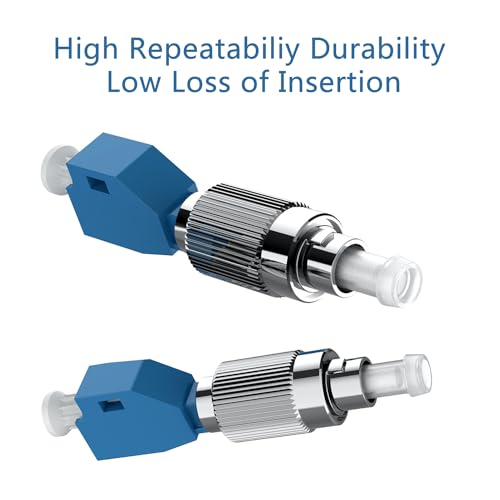GESD Visual Fault Locaotr Adapter, FC Male to LC Female Connector, 2.5mm to 1.25mm Hybrid Fiber Optical Convertor Adapter for Optical Power Meter, Single Mode 9/125um for VFL Connector - Image 3