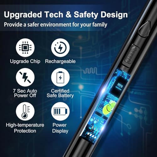 Nibbler USB Plasma Rechargeable Electric Gas Lighter for Kitchen, Pooja Room, Candles, BBQ, Multi Purpose - 360 Degree Flexible & Windproof (Multi) - Image 4