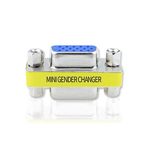 WOVTE SVGA Connector, DB HD New 15 VGA SVGA KVM Female to Female Gender Changer Adapter Coupler Pack of 2 - Image 3