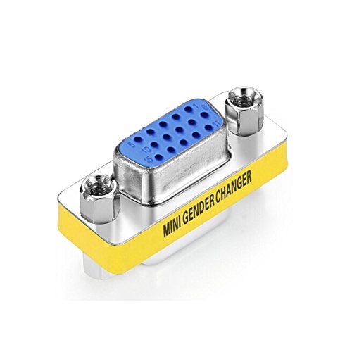 WOVTE SVGA Connector, DB HD New 15 VGA SVGA KVM Female to Female Gender Changer Adapter Coupler Pack of 2 - Image 2