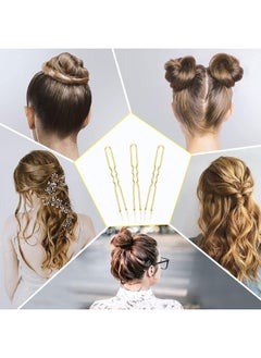 Premify U Shaped Hair Pins, Pack Of 120 Bobby Pins Bun Hair Pins, Blonde Hair Grips, Hair Pin For Women, Wedding Bridal Blonde Color Hairpins In Plastic Box  - Image 5