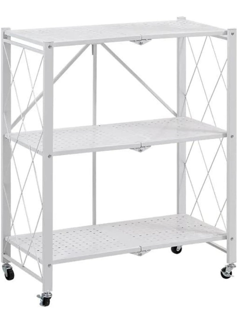 BLOOMING TIME Kitchen storage rack (3 TIER BLACK) - Image 1