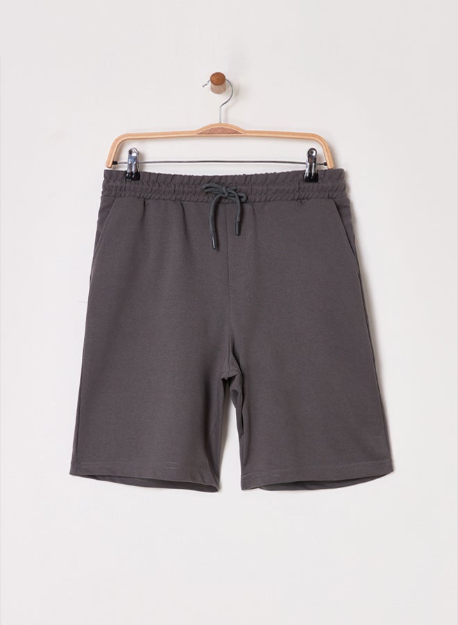trendyol Smoked Basic Regular Mid Length/Normal Cut Plain Shorts - Image 5