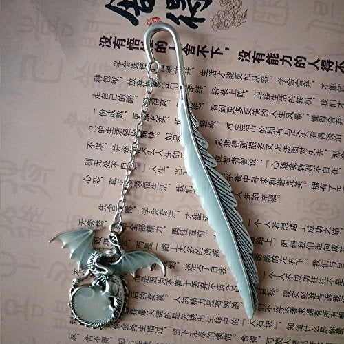 Mshion Luminous Bookmark, Retro Glow in The Dark Reading Bookmarks for Women Men Lovers,Book Markers with Pendant Holiday Gifts - Image 4