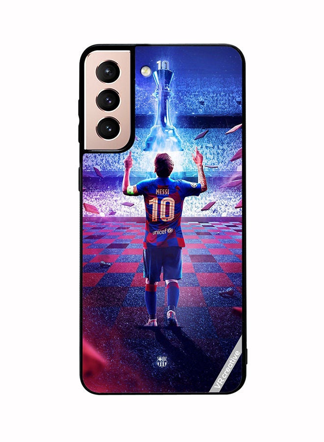 VR CREATIVE Protective Case Cover For Samsung Galaxy S21 5G Messi Design Multicolour - Image 1