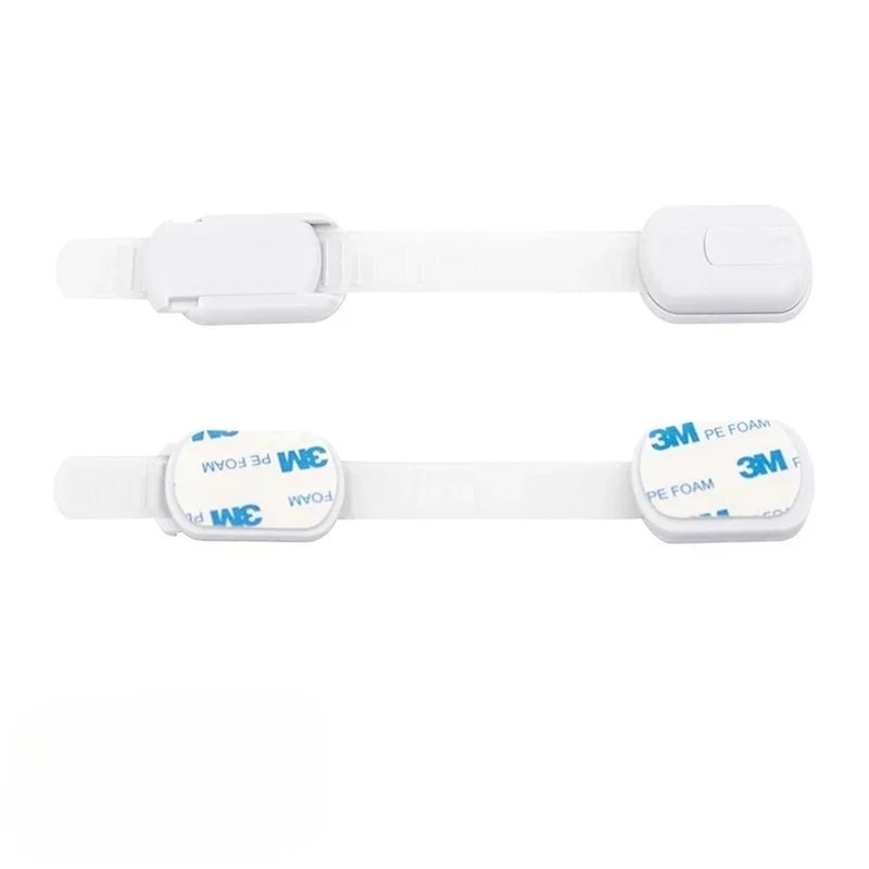 White Furniture Anchor 24pcs Baby Safety Fridge Lock Wall Proofing No Drilling Protection - Image 3