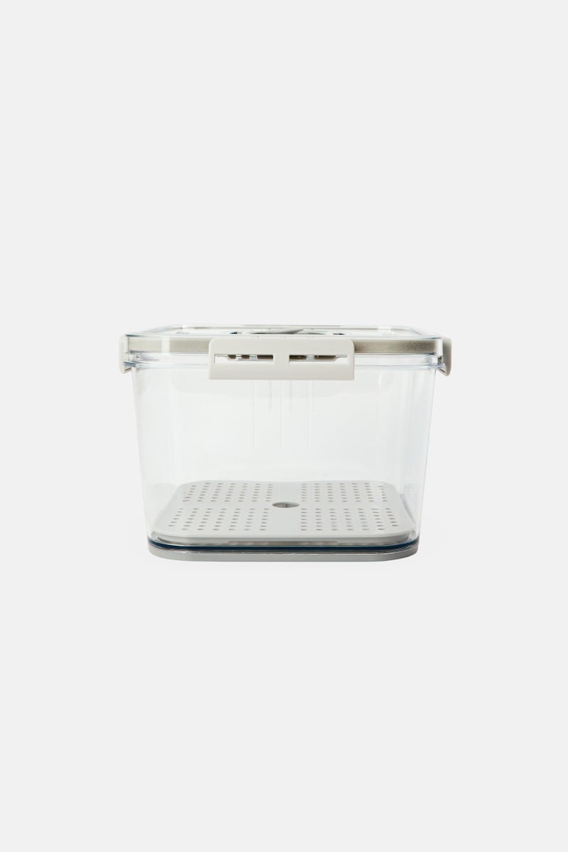 Alta Produce Bin With Snap Lock And Time Keeper, Transparent - Image 2