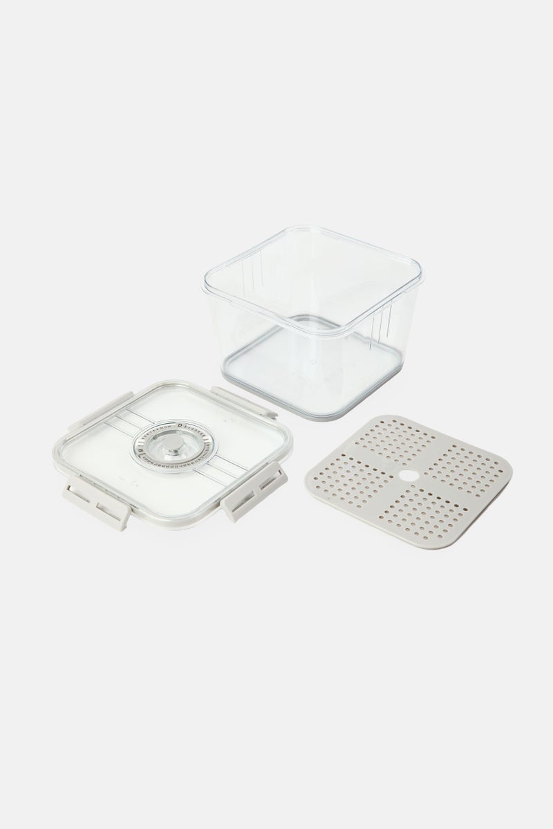 Alta Produce Bin With Snap Lock And Time Keeper, Transparent - Image 3