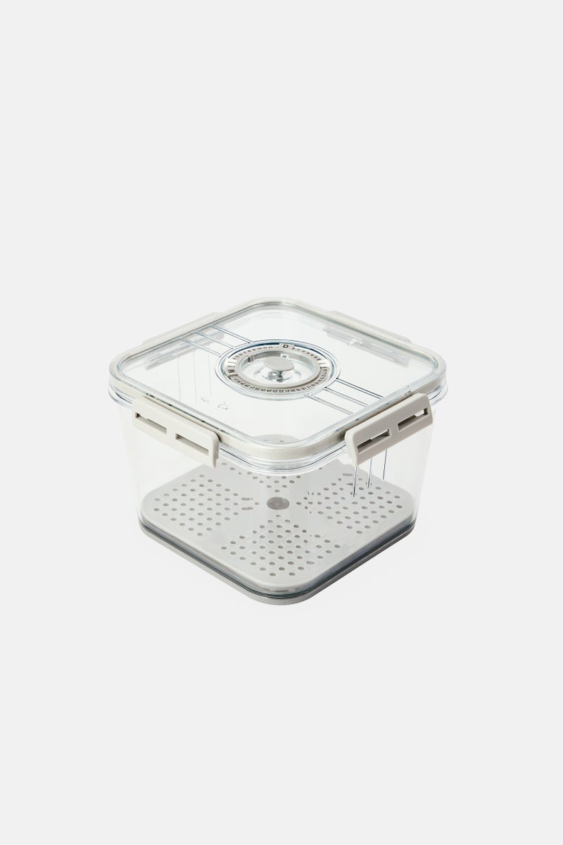 Alta Produce Bin With Snap Lock And Time Keeper, Transparent - Image 1