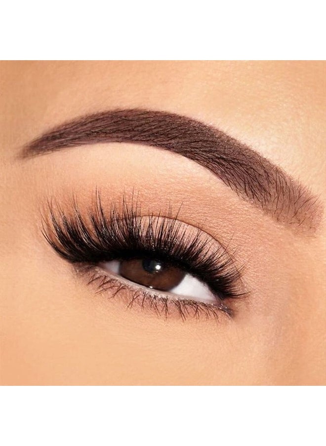 DAODER False Eyelashes Half Lashes Natural Look Wispy Cat Eye Lashes 3D Mink Lashes 8~15mm Volume Eyelash Soft Handmade Fake Lashes 10 Pairs Multipack(Half Lashes Wispy)  - Image 3