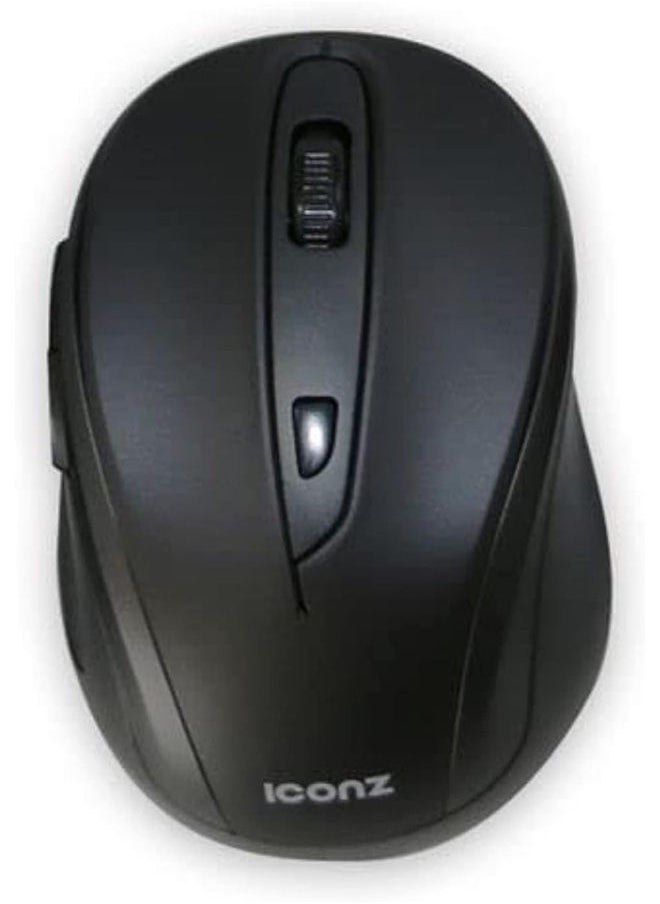 Iconz Wireless 6-buttons Mouse Rubberzied 