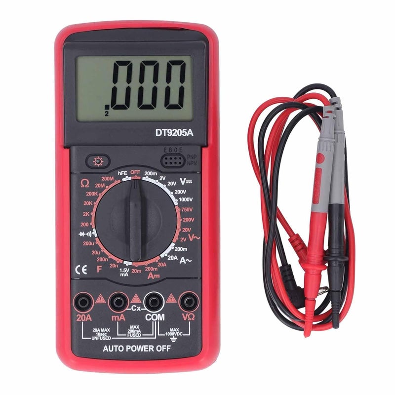 Classic trendy design picks Digital Multimeter Electrical Voltage Tester with Stainless Steel Meter Pen and 0 to 200 M Ohm Resistance Range - Portable Voltmeter for Circuit Maintenance and Motor Coil Testing. One piece build Longevity optimized build General standard crafted Daily repeated use trusted quality Desert area eligible deliver Fast warehouse picking Hardened processed substance Widely used design Trendy widespread design Field tested quality Bulk order available stock Worldwide simple practical design Reliable daily use design Big & small space compatible Systematic nationwide ship Space saving design picks Long lasting universal build Gulf climate upgraded quality Easy assemble Dust tight seal Reinforced edge Temp resistant Long term heavy use compatible Multi-style matching design - Image 1