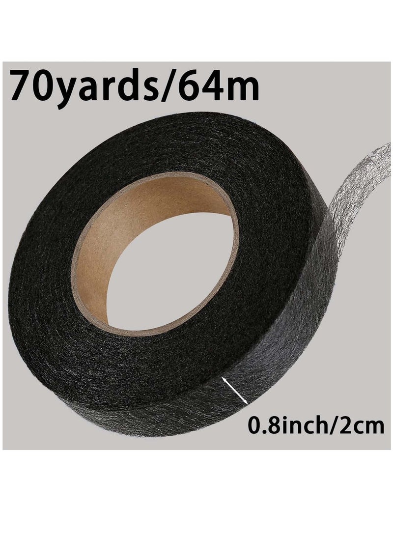 SYOSI Iron-On Fabric Tape Heavy Duty Fusible Adhesive Hemming Strip to Repair Curtains, Clothes, Pants, Pillow Case, Uniform - No Sewing (2Pcs) - Image 2