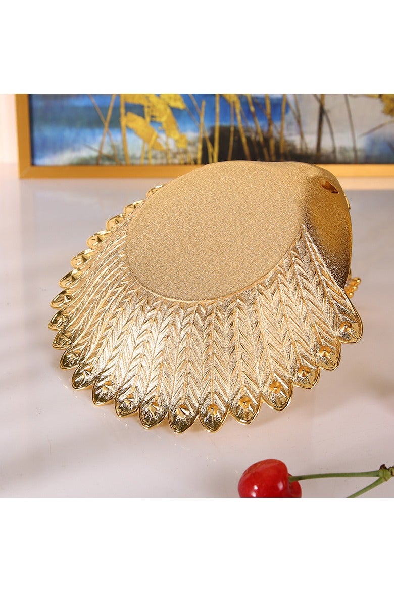 عام صحن فواكه معدني على شكل بجعة، صحن ذهبي صغير للحلوى والمقرمشات، مناسب للفنادق والمنازل. - Image 4