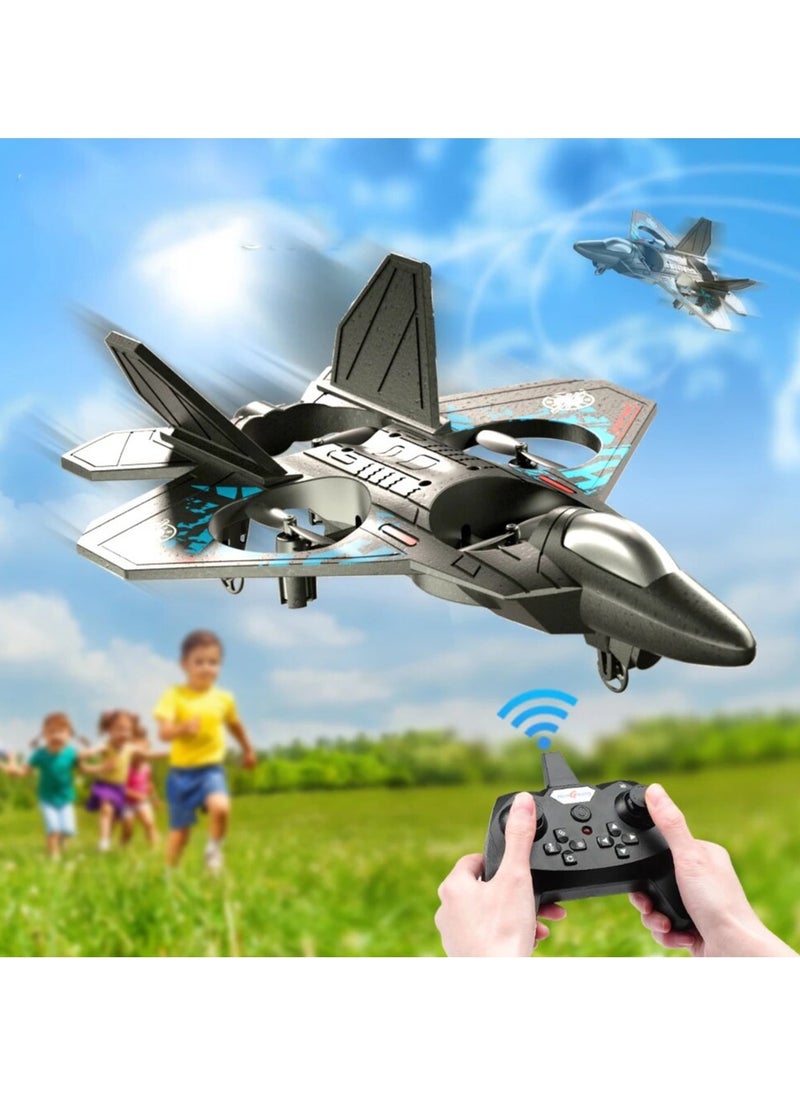 Mi VAZA - RC Aircraft, 2.4GHz Wireless Control Plane, L0712 4-Channel Remote Control Jet, Fighter-Style Remote Airplane, Toy Aeroplane with Colorful Lights, Ideal for Kids, Beginners, and Adults. - Image 1