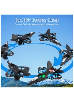 Mi VAZA RC Aircraft, 2.4GHz Wireless Control Plane, L0712 4-Channel Remote Control Jet, Fighter-Style Remote Airplane, Toy Aeroplane with Colorful Lights, Ideal for Kids, Beginners, and Adults.  - Image 4