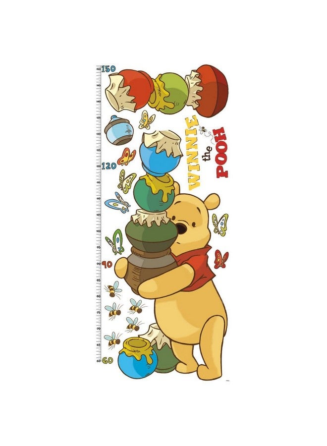 RoomMates Pooh & Friends Peel and Stick Metric Growth Chart Wall Decals,Multicolor - Image 3