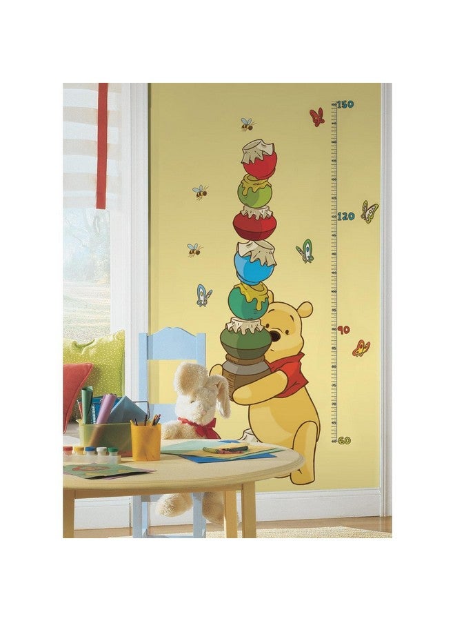 RoomMates Pooh & Friends Peel and Stick Metric Growth Chart Wall Decals,Multicolor - Image 2