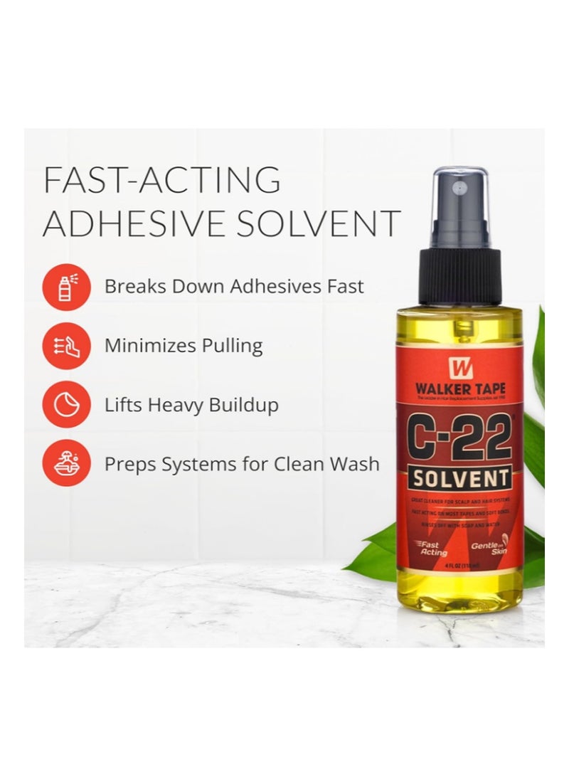 Walker Tape C22 Solvent Spray Hair Adhesive Remover 4 oz Adhesive Remover for Lace Wigs, Toupees and Tape-in Hair Extensions - Image 2