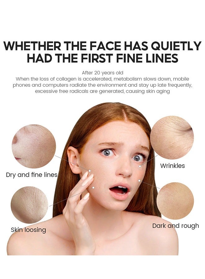 Vibrant Glamour Retinol Serum Anti Aging and Firming 30ml, Collagen Firming Serum, Tightening Skin, Lifting Lighting, Pore refinement, Fade Fine Lines Deep Care Essence - Image 4