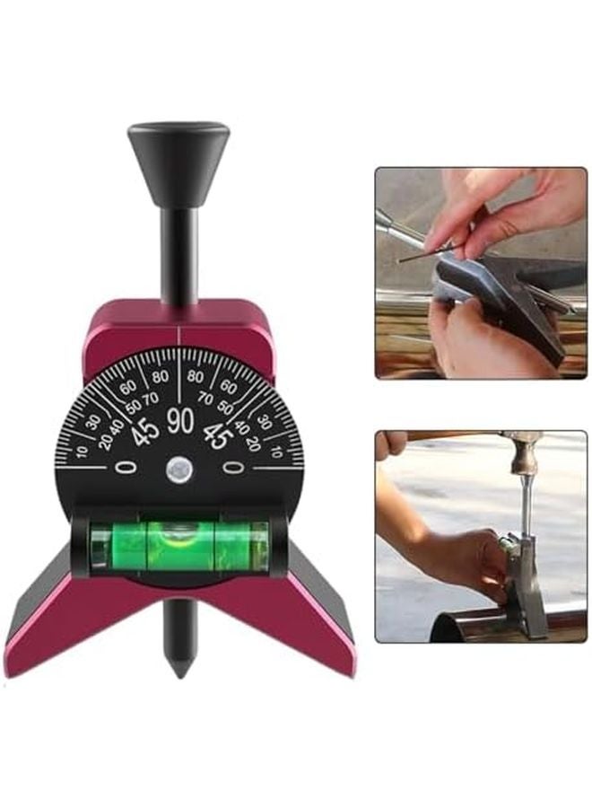 أداة تحديد مركز الأنابيب المغناطيسية مع منقلة فقاعية قابلة للتعديل للأنابيب من ١٫٥ إلى ٦ بوصات - Image 4