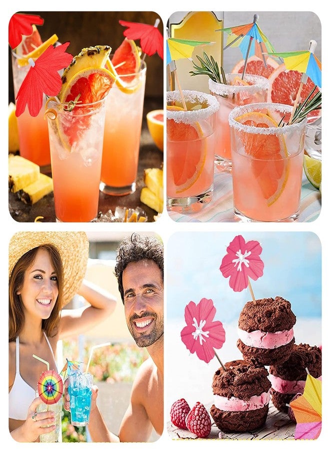 STEZHOU [12 Styles]Drink Umbrellas Cocktail Picks Coconut Palm Cocktail Umbrellas Firework Drink Stirrers Tropical Cocktail Sticks for Drinks Fruit Hawaiian Party Decorations Cocktail Accessories.36 PCS - Image 3