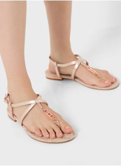 GUESS Meaa Strappy Flat Sandals  - Image 5