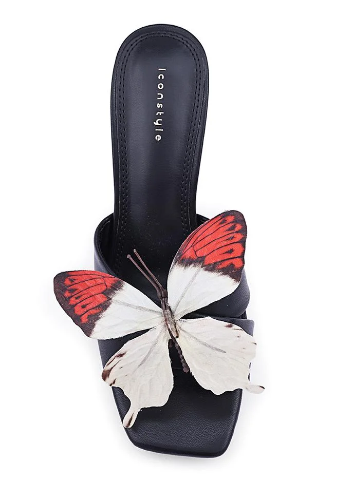 أيقون كعب مفتوح مطرز