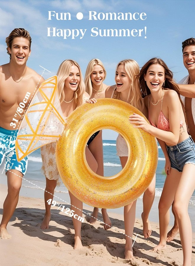 HeySplash Pool Floats, Inflatable Diamond Ring Pool Float, Large Engagement Ring Floatie for Bachelorette Party, Swim Tube River Lake Wedding Bride Stagette Decor Fun Toy Raft for Adults,Yellow - Image 4