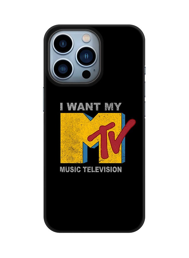 Stylizedd Case for iPhone 15 Pro Slim Snap Classic Series Mobile Cover Hard PC Shield Matte Finish Phone CasePrint - I want my mtv - Image 1