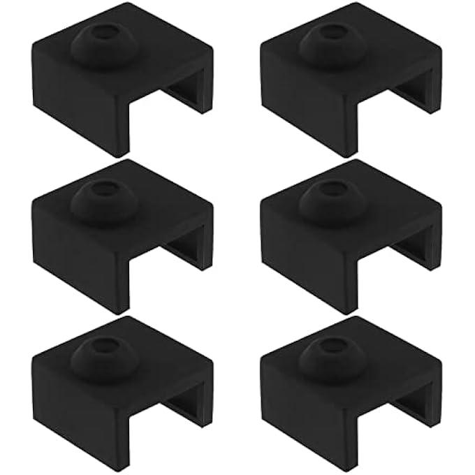 6PCS 3D PRINTER HOTEND SOCK HEATER BLOCK SILICONE COVER COMPATIBLE WITH CREALITY ENDER 3/ENDER 3 PRO/ENDER 3 V2/ENDER 5/CR-10 SERIES MK7 MK8 MK9 HOTENDS - Image 2