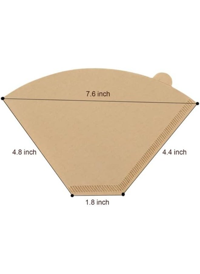 Disposable Coffee Paper Filters, 100 Pcs #4 Cone Replacement Filter for Ninja Coffee Maker - Image 5